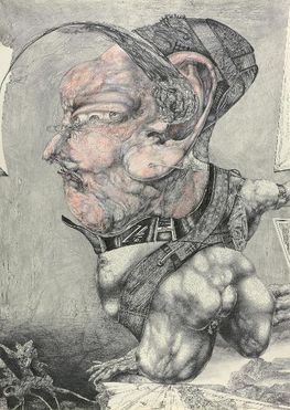 The gruesome ordinary Joe (4/1991 pencil and coloured pencil on paper)