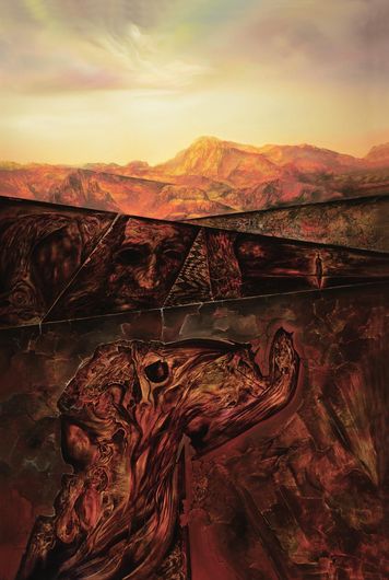 Ahnungen in der Dämmerung (10/1981 – Öl auf Hartfaser) – Gemälde von Heinz Plank
